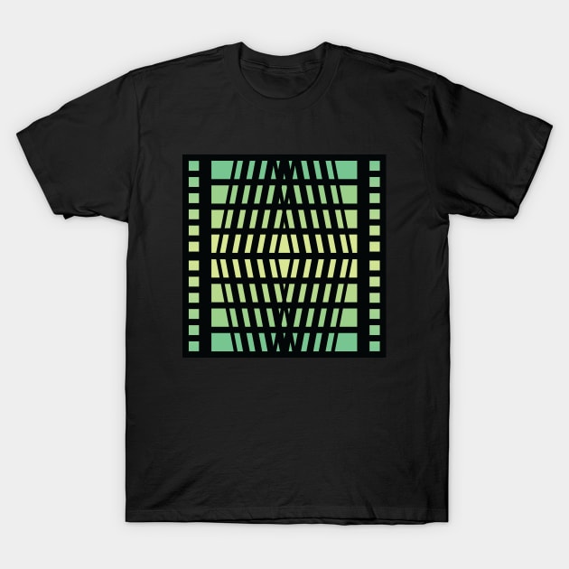 “Dimensional Portal” - V.6 Green - (Geometric Art) (Dimensions) - Doc Labs T-Shirt by Doc Labs